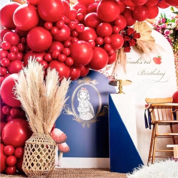 5for$10 Red Garland 110Pc Balloons Hoilday, Bachelorette, & Birthday Party - Picture 1 of 5